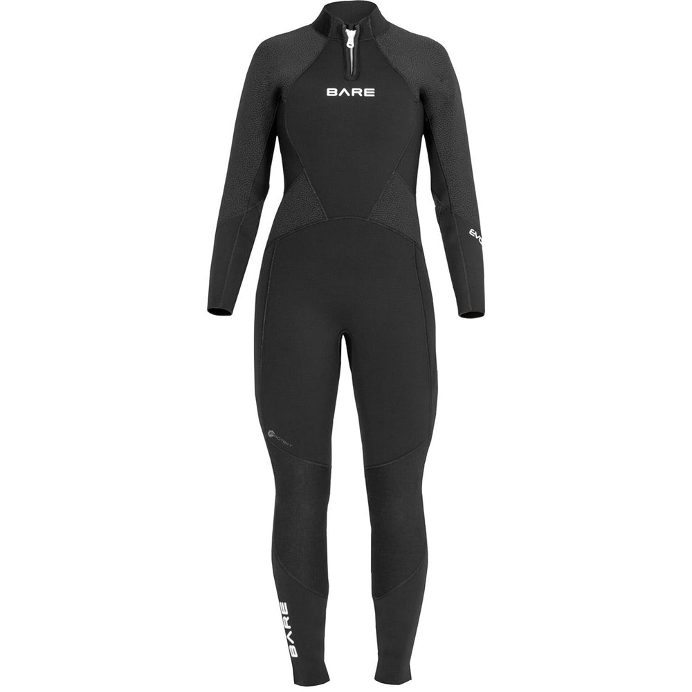 3MM EVOKE WOMENS WETSUIT FULL - BLK, AQU-Aquatic Sports