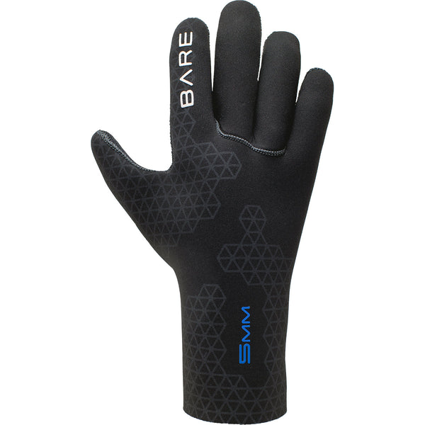 BARE 5MM S-FLEX DIVE GLOVE - Black
