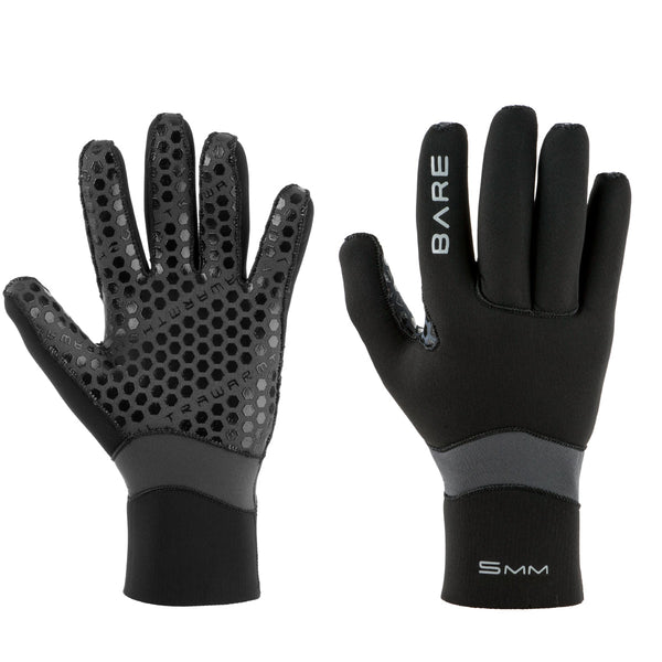 Bare 5mm Ultrawarmth Neoprene Dive Gloves, Thermal Gloves for Diving and Snorkeling