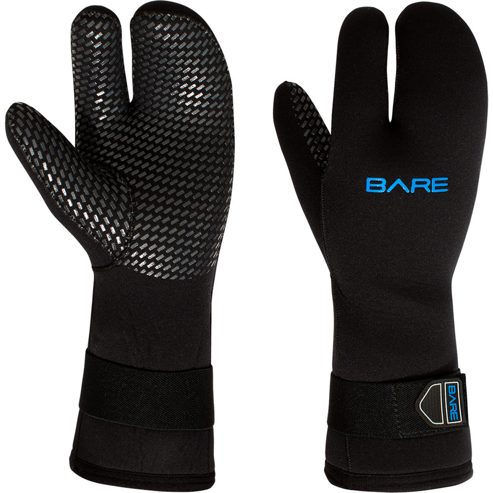 7mm BARE 3-Finger Wetsuit Mitts-Aquatic Sports