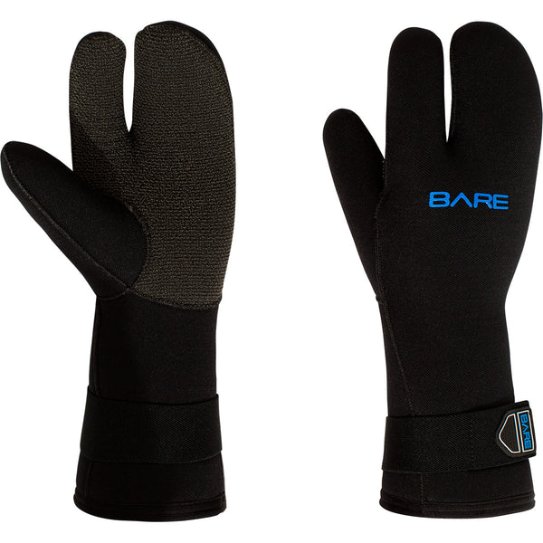 BARE 7MM K-PALM MITT DIVE GLOVES - Black