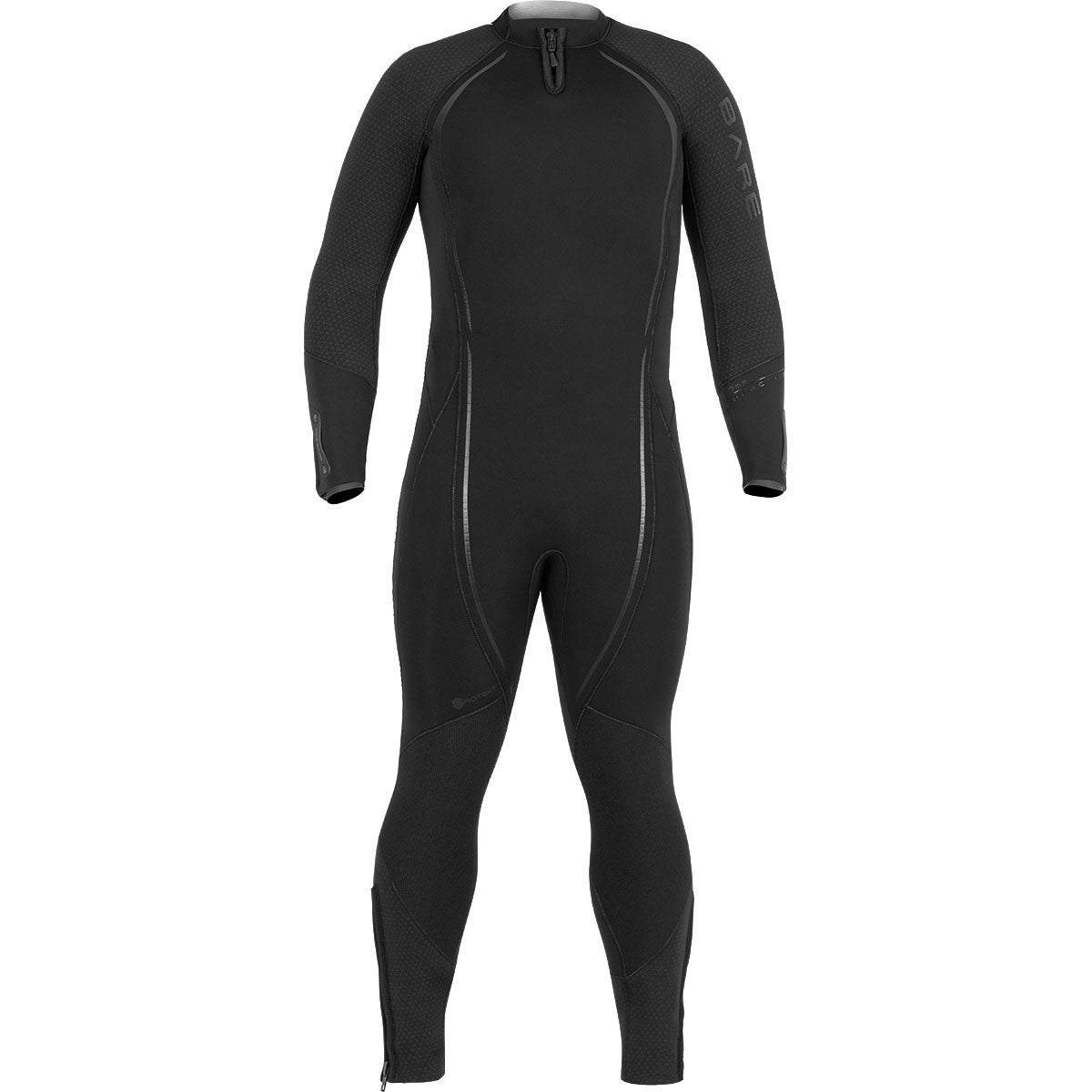 7MM REACTIVE MENS WETSUIT FULL - BLK, BLU-Aquatic Sports