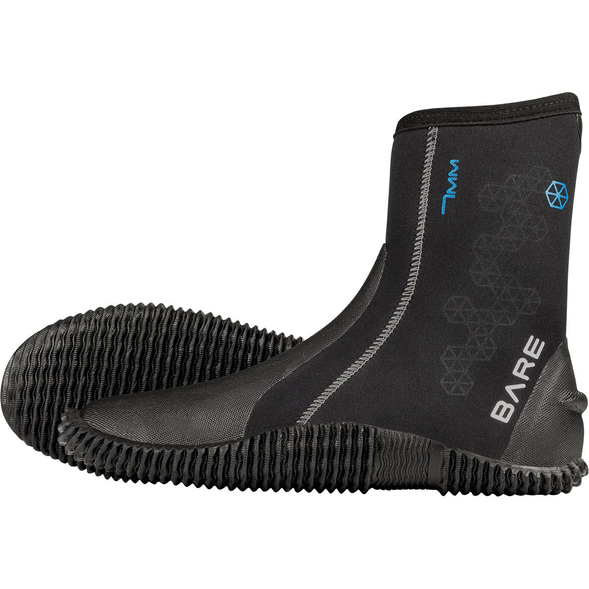 7MM S-FLEX BOOT - BLK-Aquatic Sports