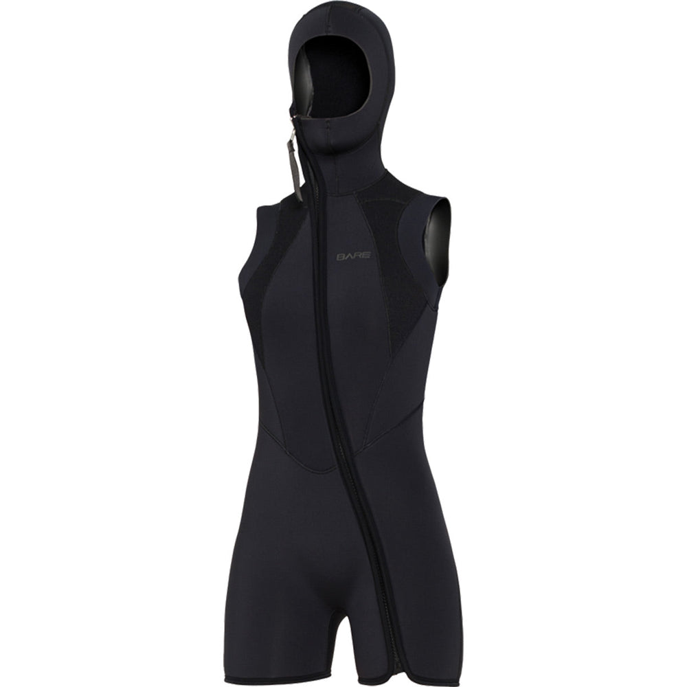 7MM STEP-IN HOODED VEST (SHORTS AND TALLS WHILE SUPPLIES LAST) - BLK-Aquatic Sports