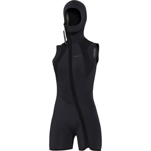 BARE 7MM STEP-IN HOODED VEST (SHORTS AND TALLS WHILE SUPPLIES LAST) - Black
