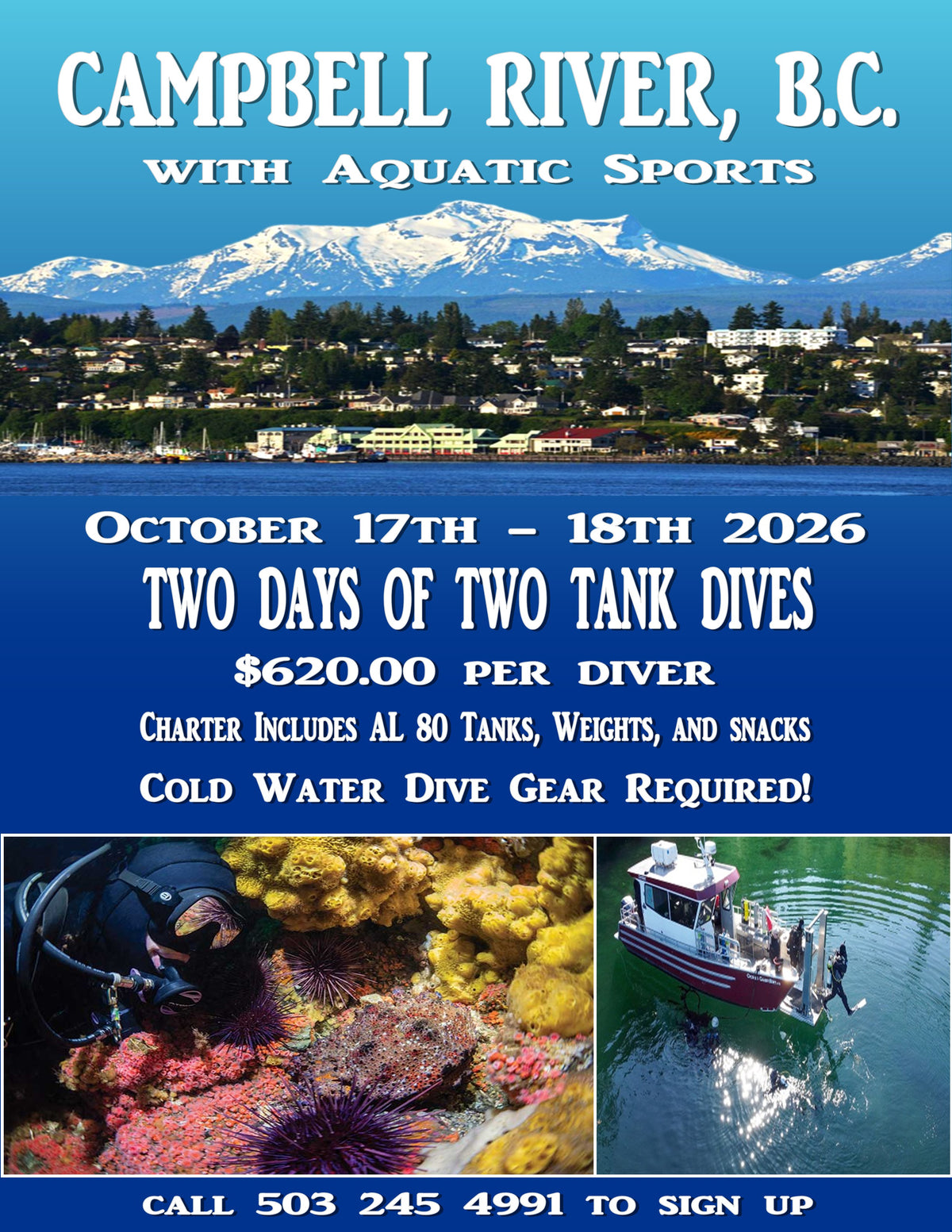 Campbell River BC Dive Trip