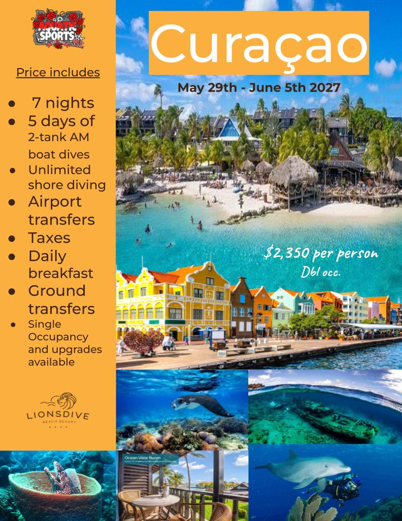 Curaçao Dive Trip 2027