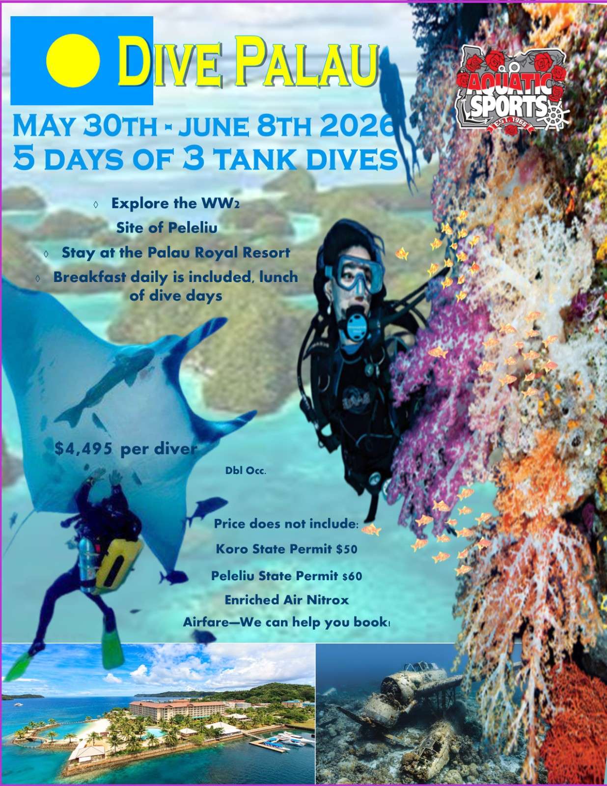 Palau Dive Trip 2026 - Deposit