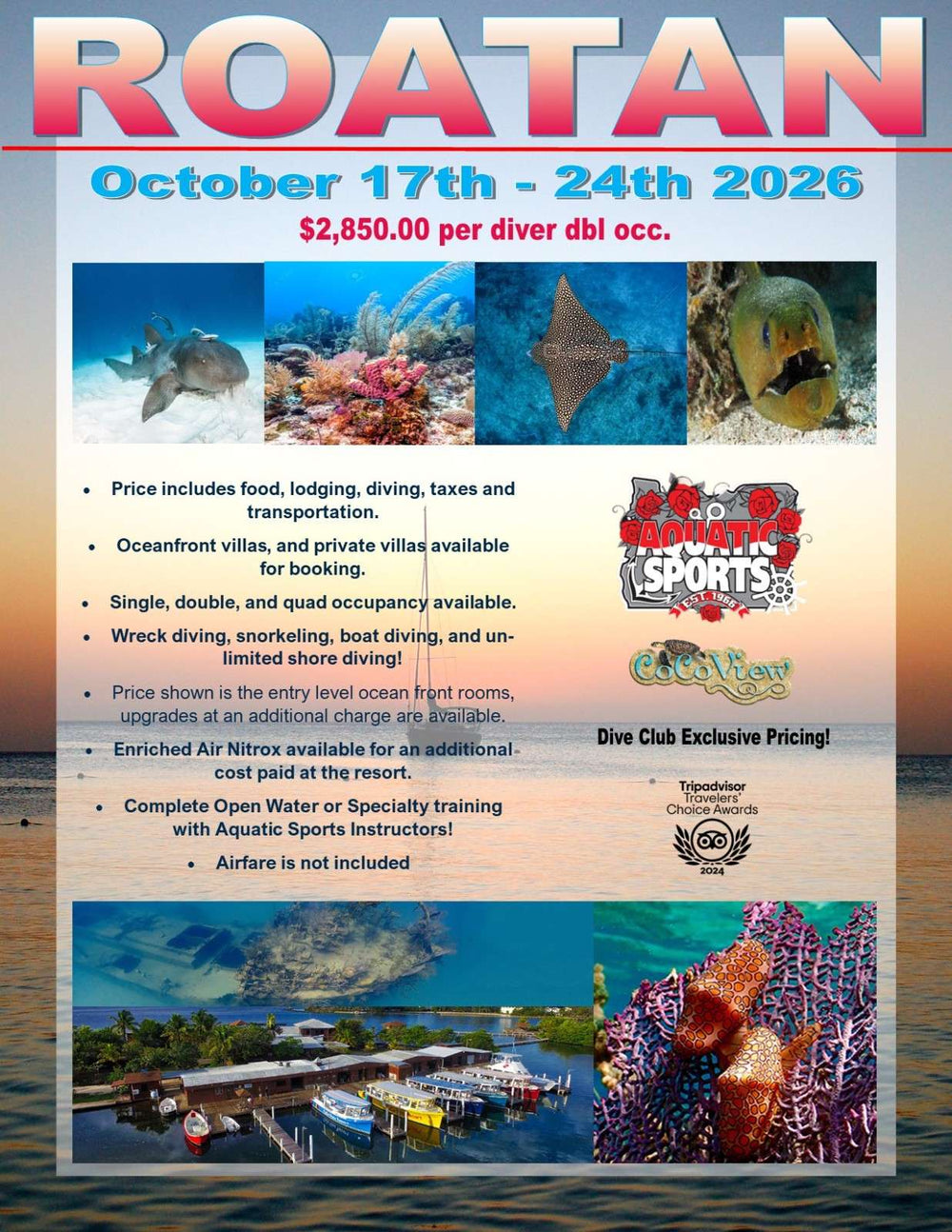 Roatan 2026 - Deposit