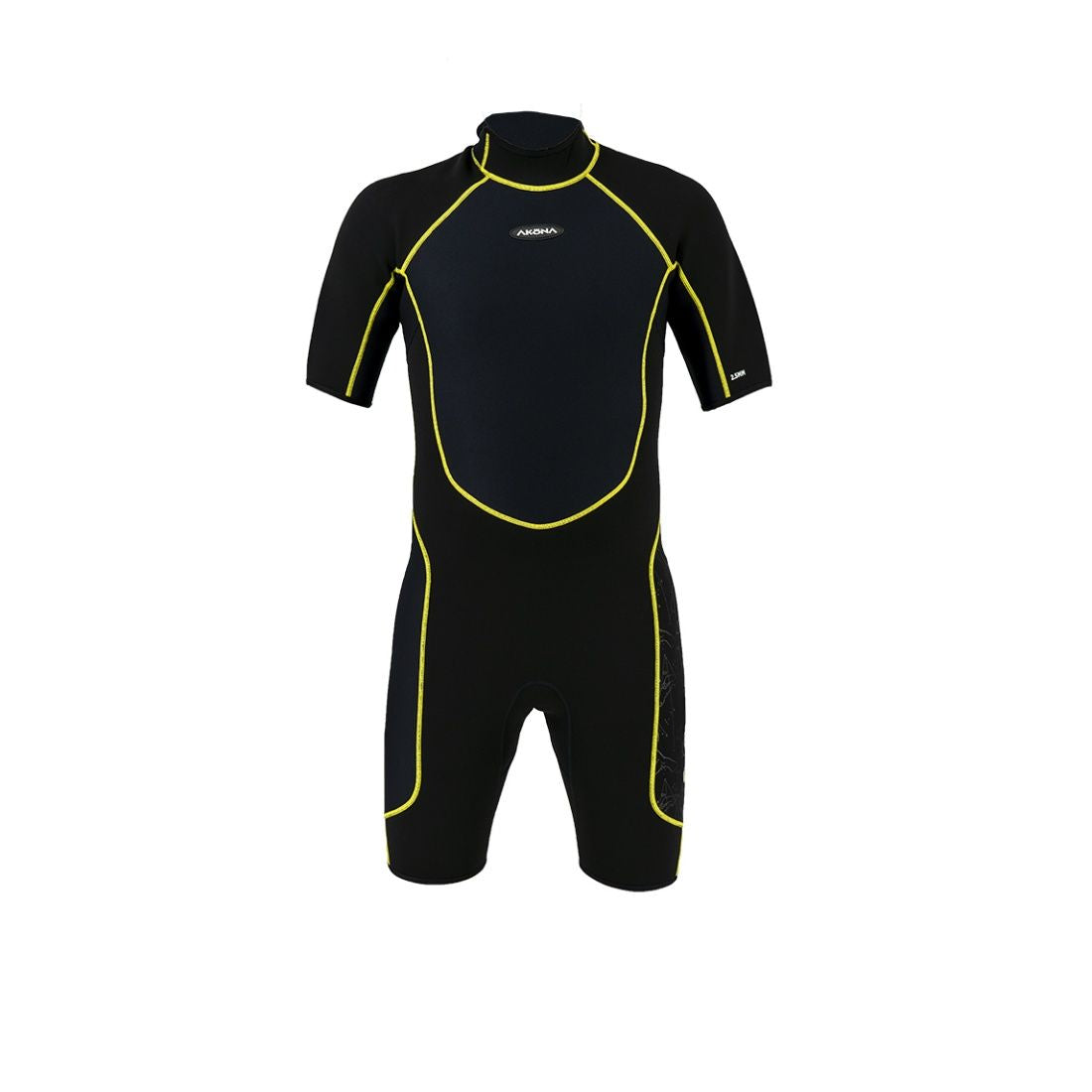 Akona 2.5mm Men's  Shorty - (Back Zip) Yellow, Wetsuit