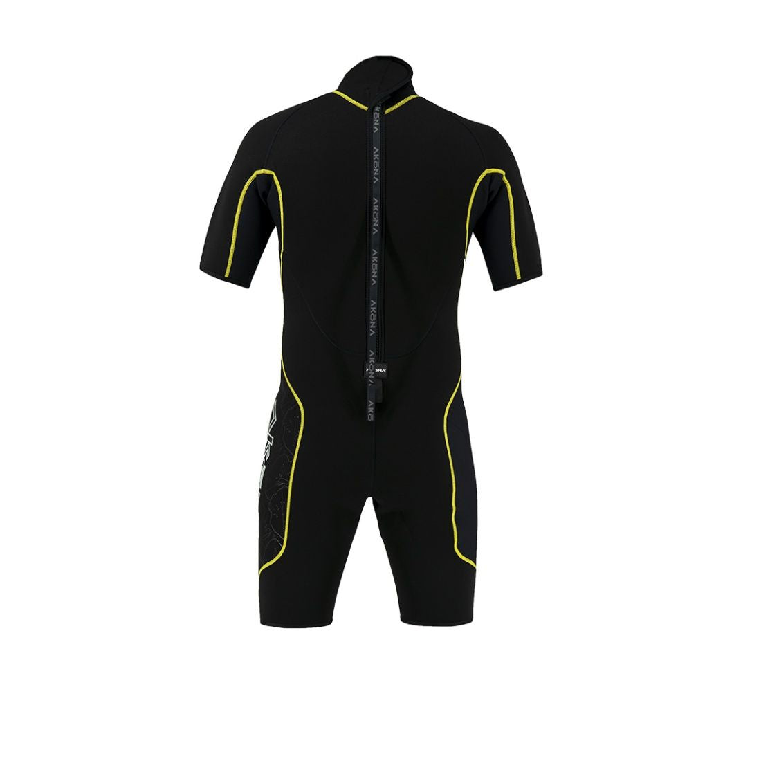Akona 2.5mm Men's  Shorty - (Back Zip) Yellow, Wetsuit