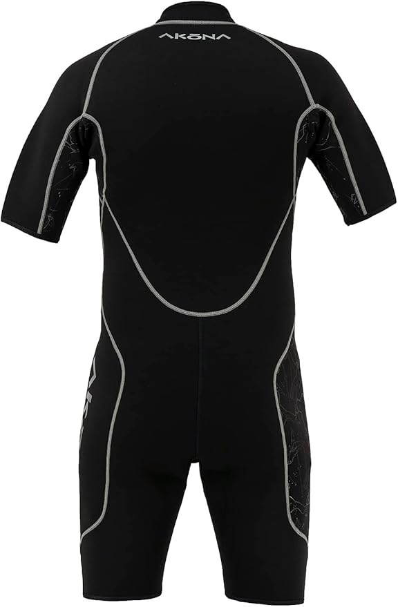Akona 2.5mm Men's  Shorty - (Front Zip) Grey, Wetsuit