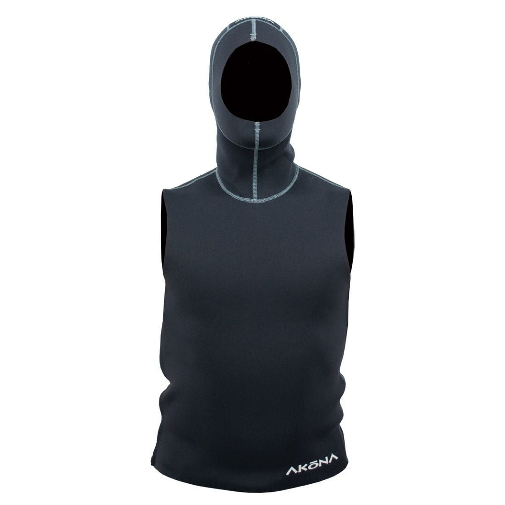 AKONA 2MM HOODED VEST SIDE ZIP, Dive Hooded Vest