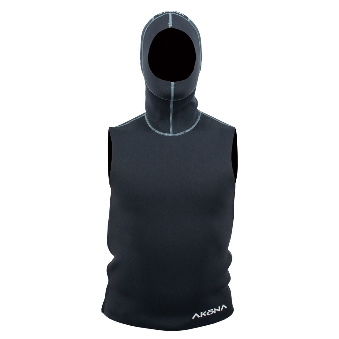 AKONA 2MM HOODED VEST SIDE ZIP, Dive Hooded Vest