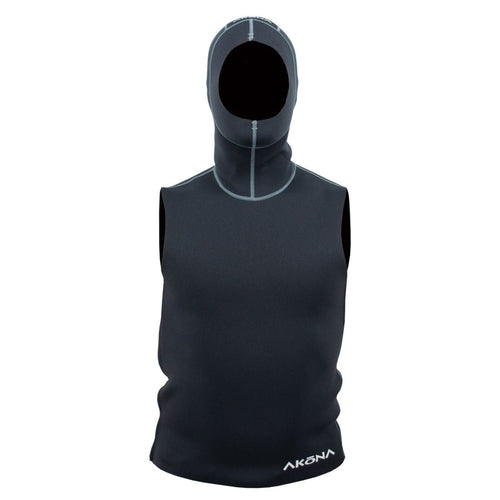 AKONA 2MM HOODED VEST SIDE ZIP, Dive Hooded Vest