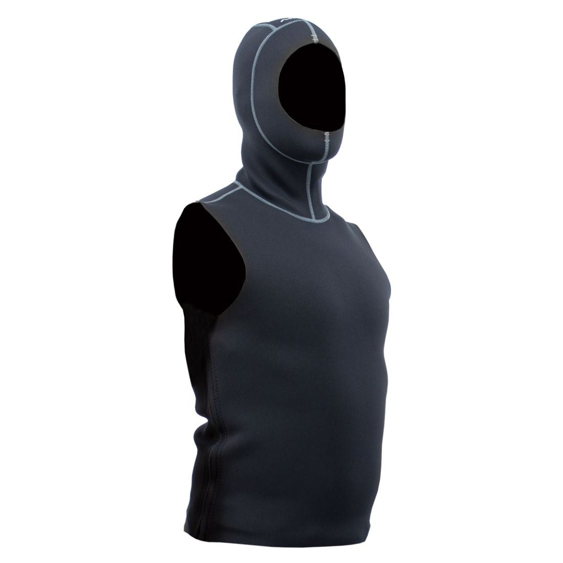 AKONA 2MM HOODED VEST SIDE ZIP, Dive Hooded Vest