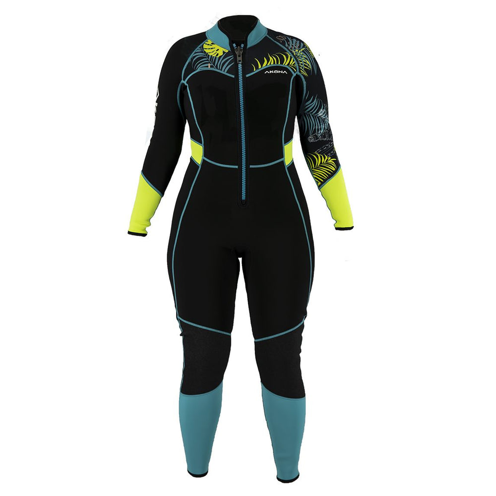 Akona 3/2mm Women's Front Zip Tropic Full Wetsuit