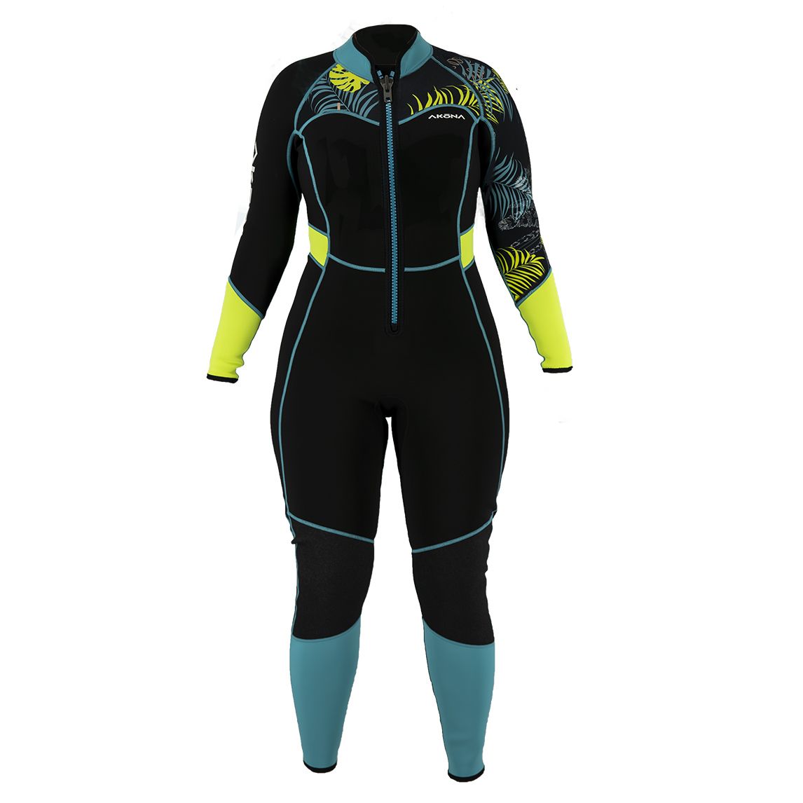 Akona 3/2mm Women's Front Zip Tropic Full Wetsuit