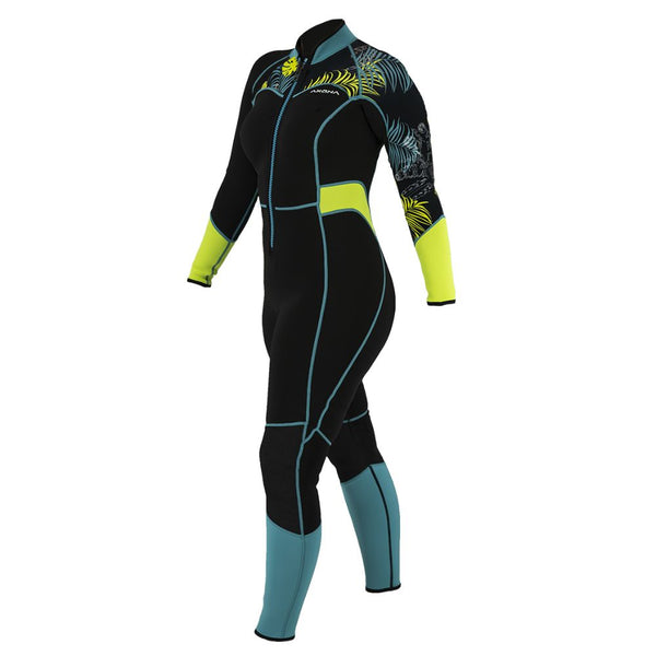 Akona 3/2mm Women's Front Zip Tropic Full Wetsuit