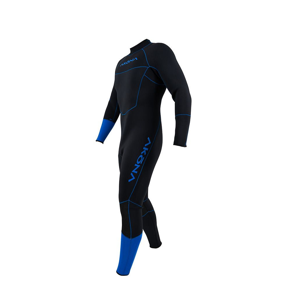 Akona 3mm Men's Quantum Stretch Full Suit Blue, Wetsuit