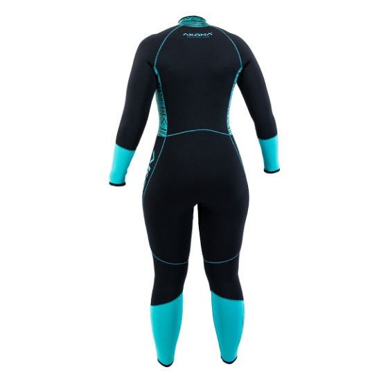 Akona 3mm Women's Front Zip QS Full Suit Tiffany, Wetsuit