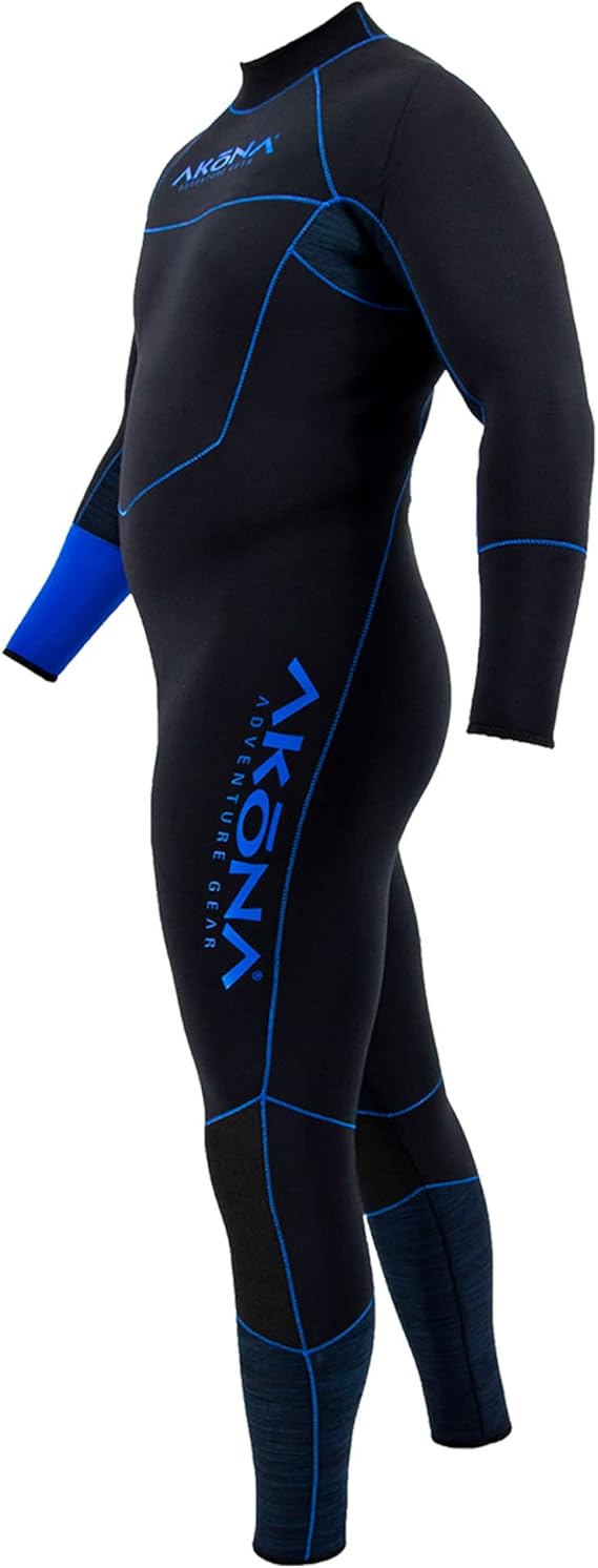 Akona 5mm Men's Quantum Stretch Full Suit Blue, Wetsuit