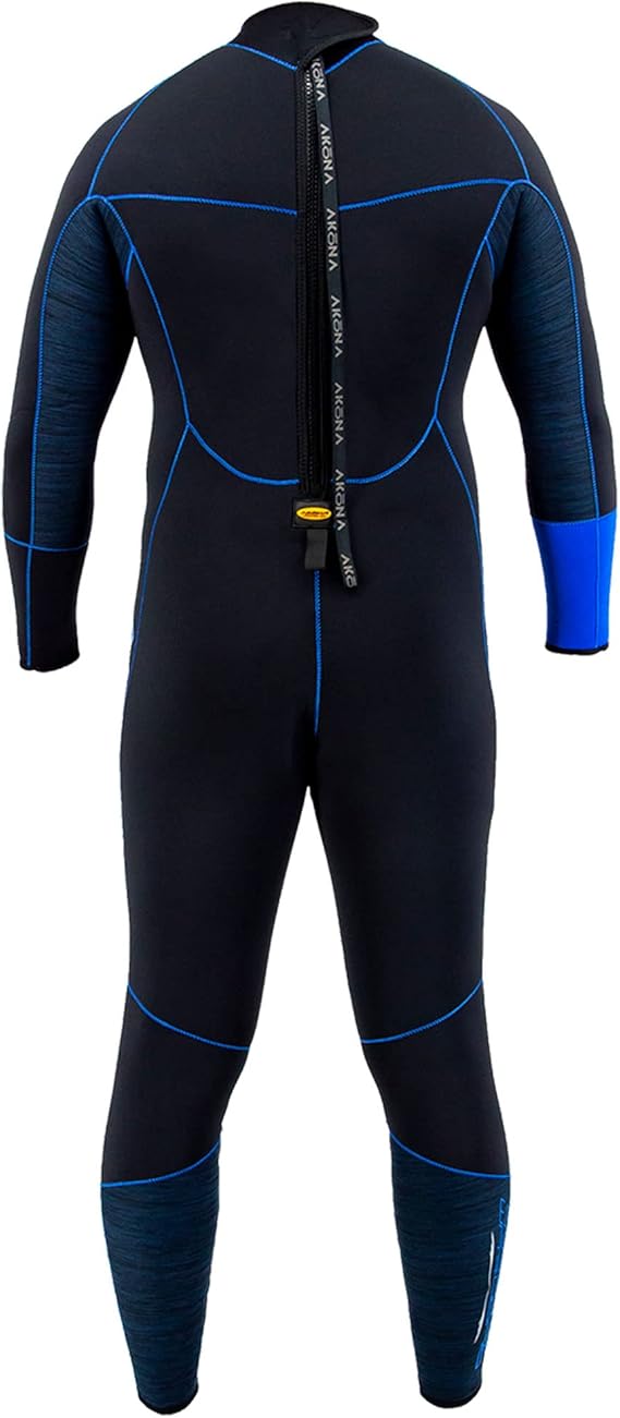 Akona 5mm Men's Quantum Stretch Full Suit Blue, Wetsuit