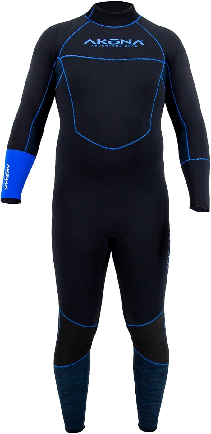 Akona 5mm Men's Quantum Stretch Full Suit Blue, Wetsuit