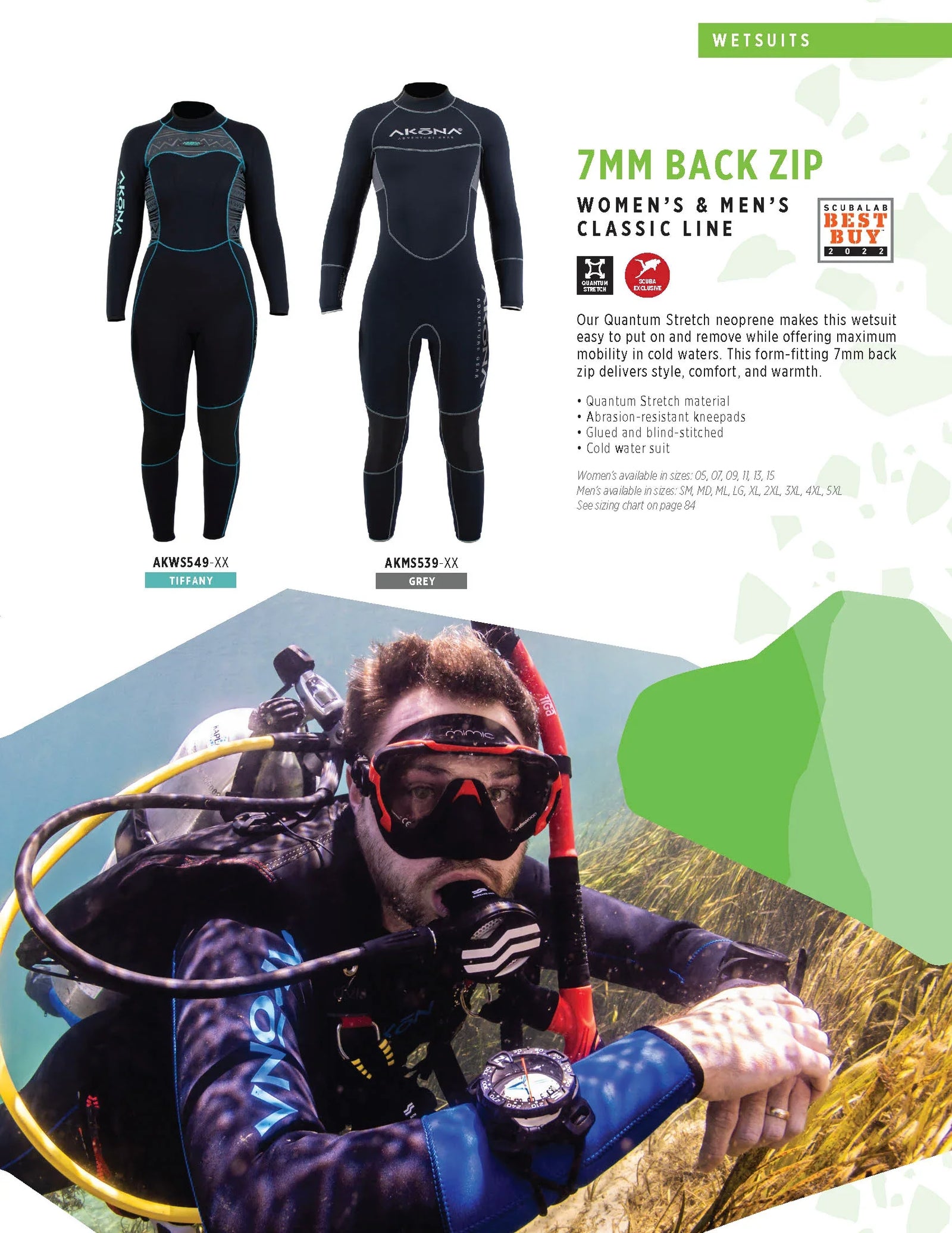 Akona 7mm Women's Quantum Stretch Full Suit