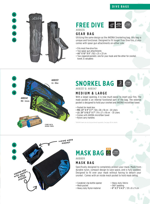 Akona Free Dive Gear Bag