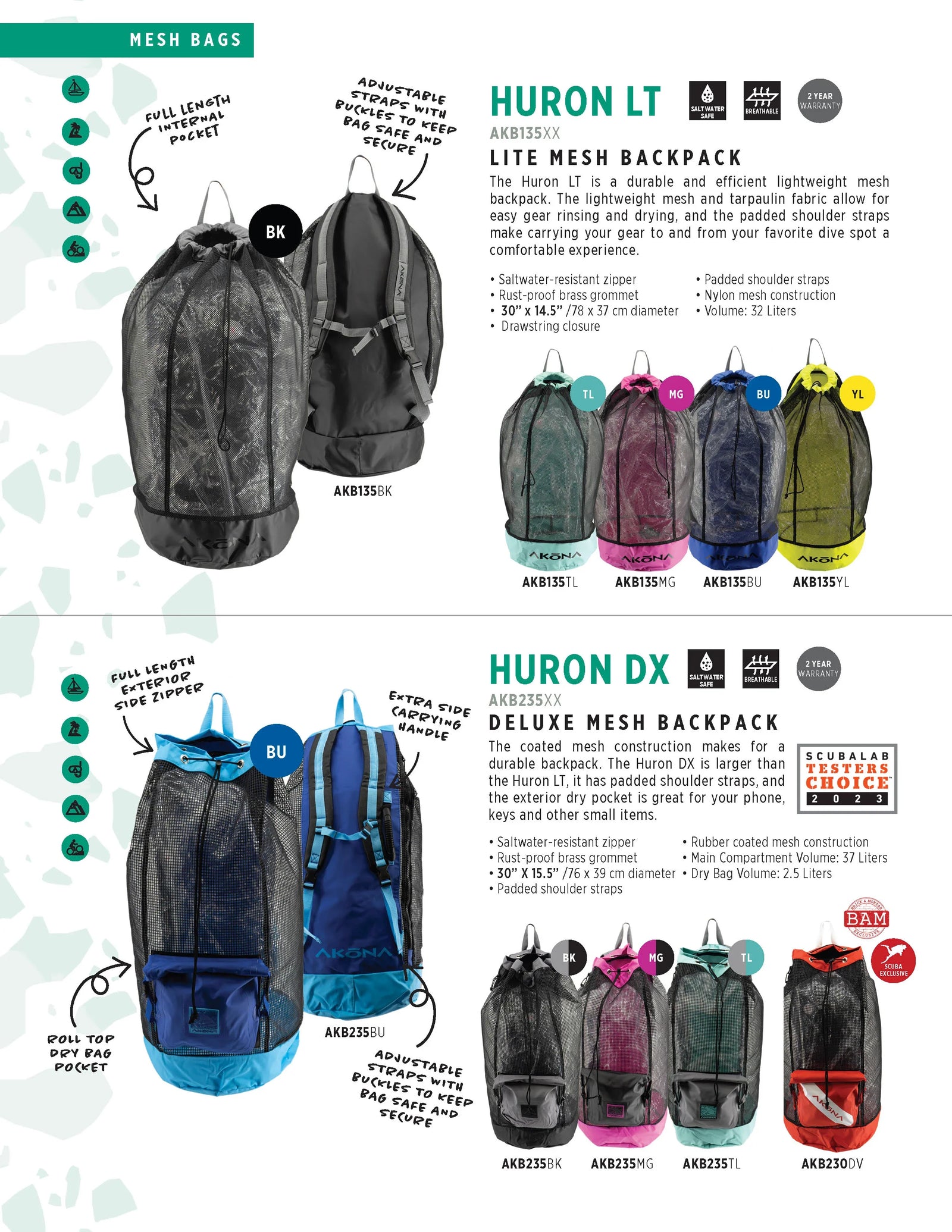 Akona Huron DX Mesh Backpack