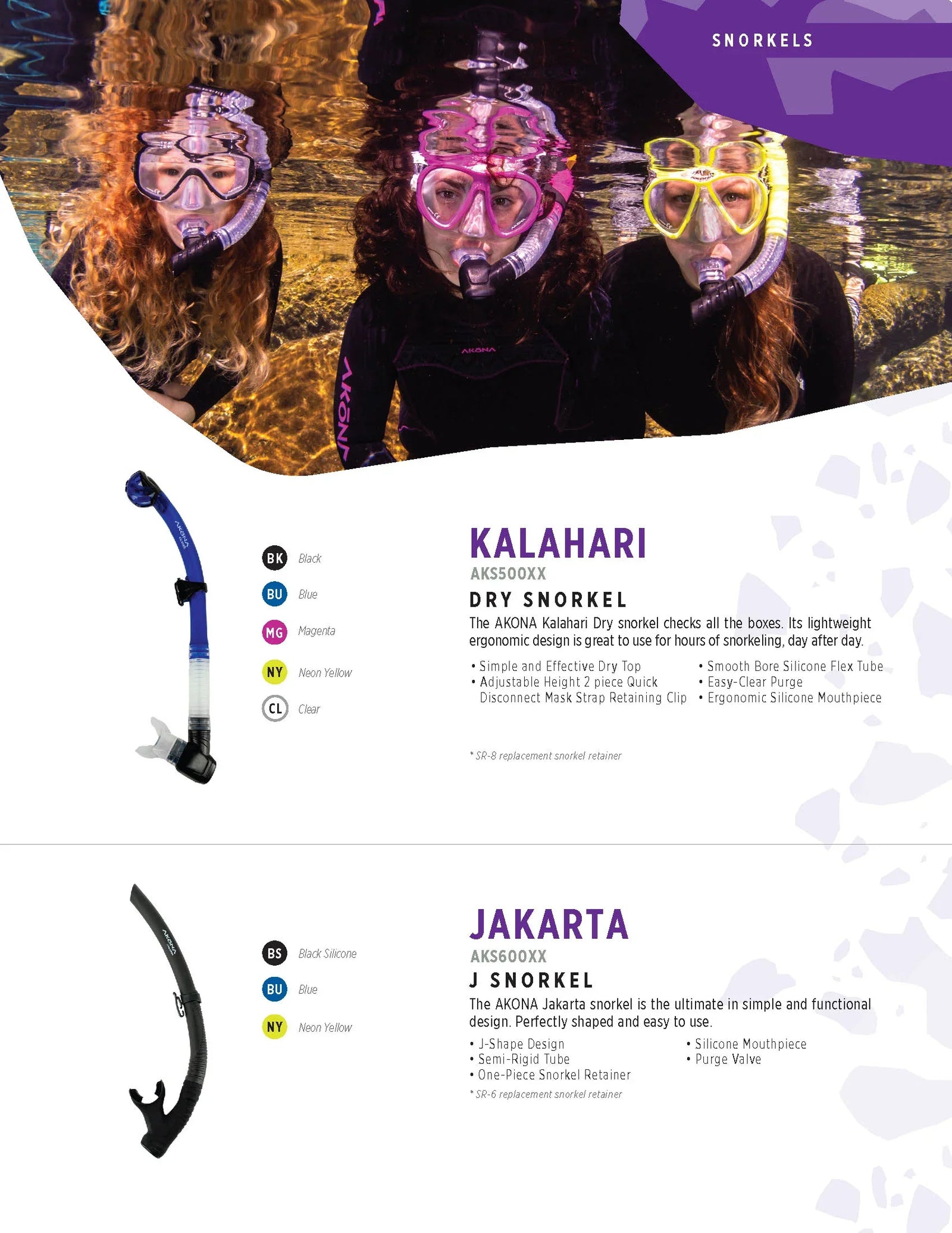 Akona Jakarta J Tube Snorkel