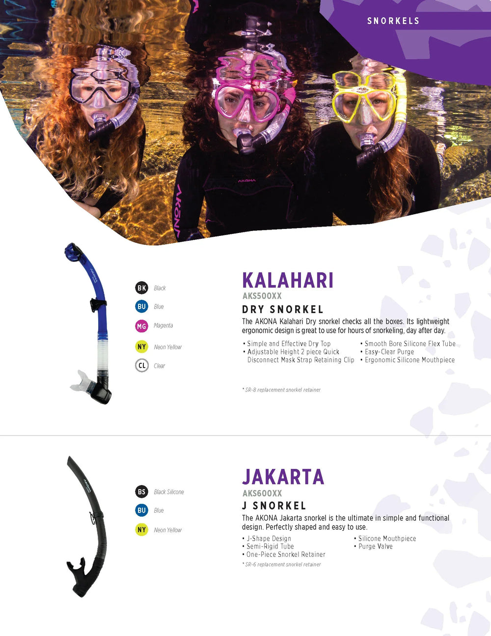 AKONA KALAHARI DRY SNORKEL, Snorkel