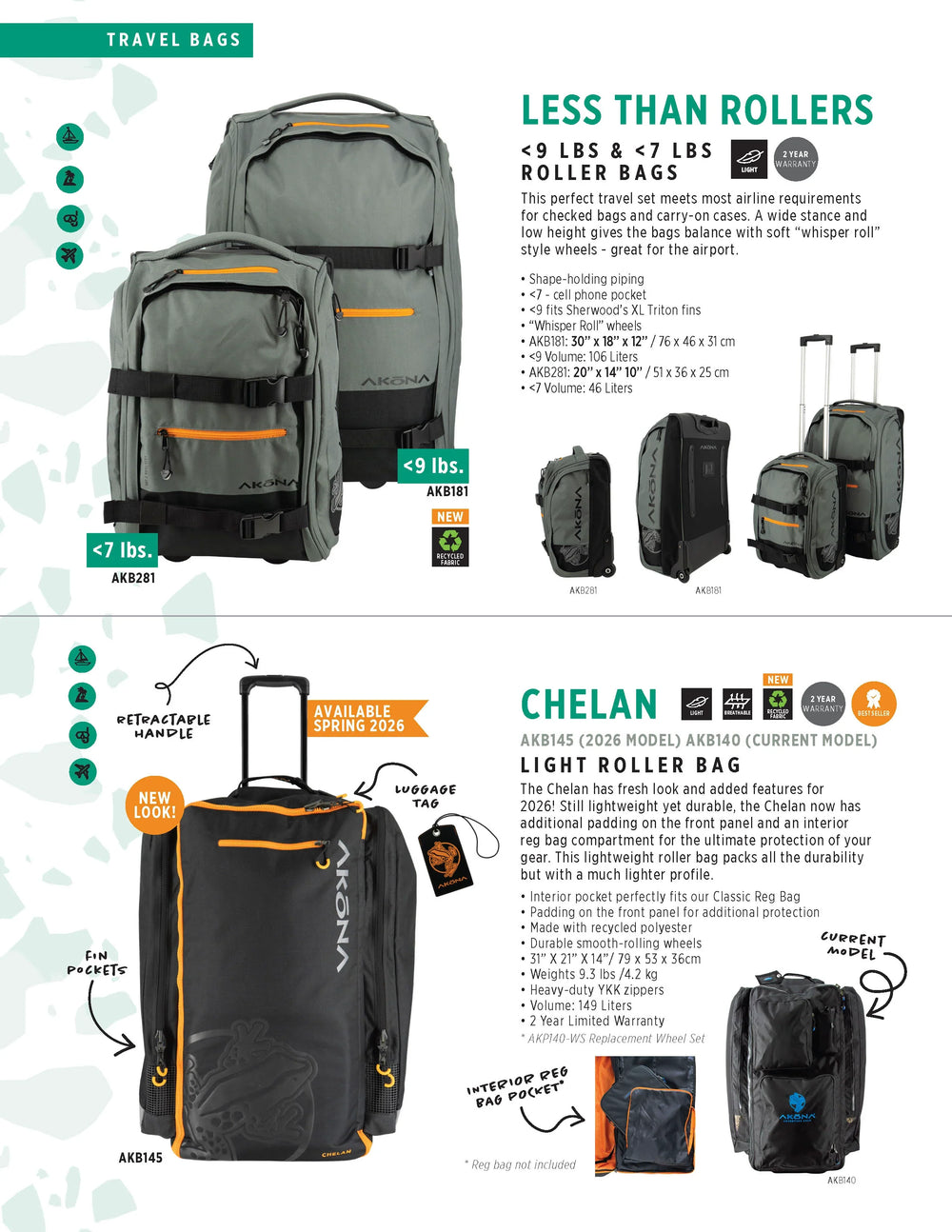 Akona Less Than Roller Bag