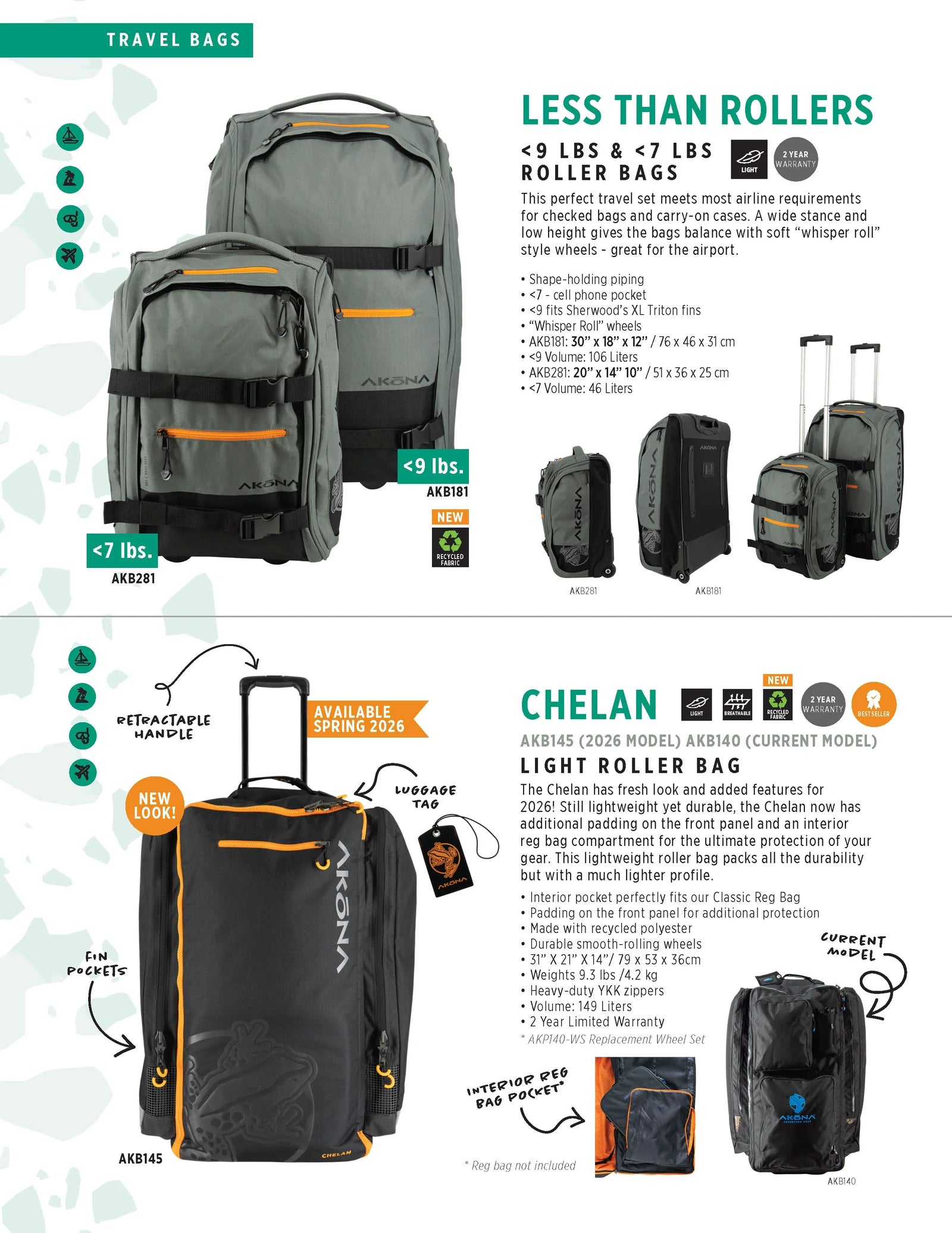 Akona Less Than Roller Bag