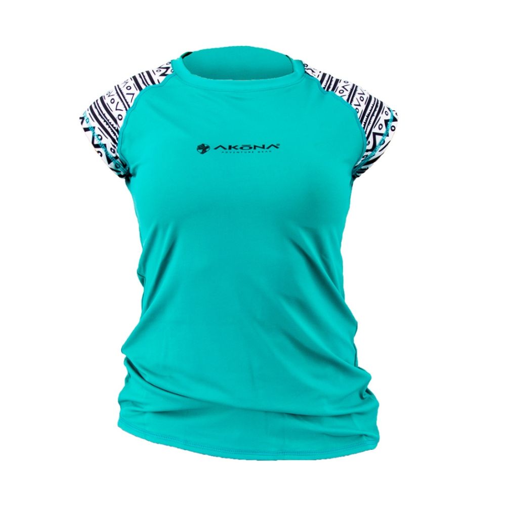 AKONA WOMEN’S SUN SHIRT - SHORT SLEEVE, Rashguard