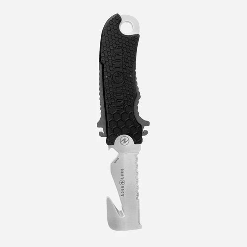 Aqualung Small Squeeze Sheepsfoot Stainless Steel Dive Knife, 8.0 cm