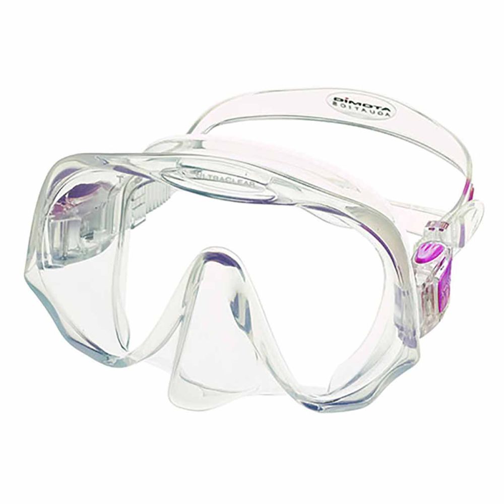 Atomic Aquatics Frameless Mask Medium Clear/Fuchsia product photo
