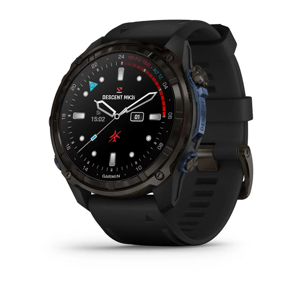 Descent™ Mk3i - 51 mm (Carbon Gray DLC Titanium with Black Silicone Band)