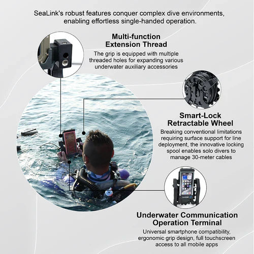 DIVEVOLK SeaLink Underwater Signal Transmitter-Aquatics Sports