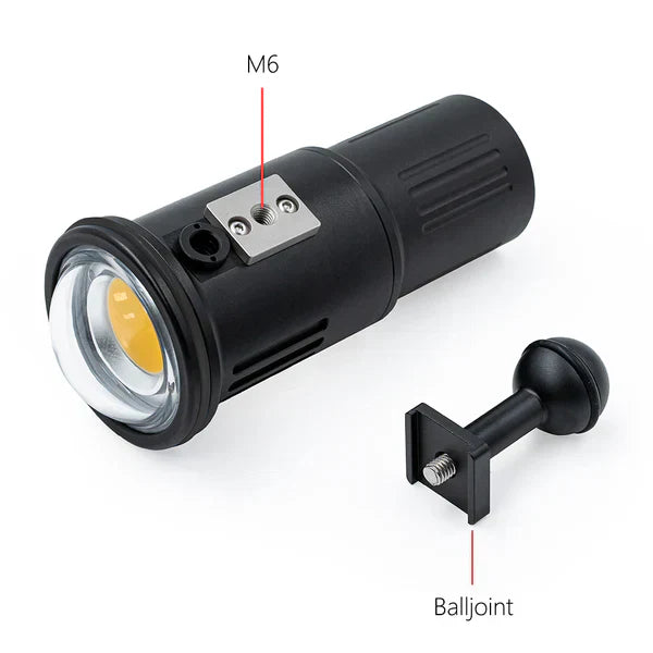 DIVEVOLK SL120 Professional Underwater Video Light 12000 Lumens-Aquatics Sports
