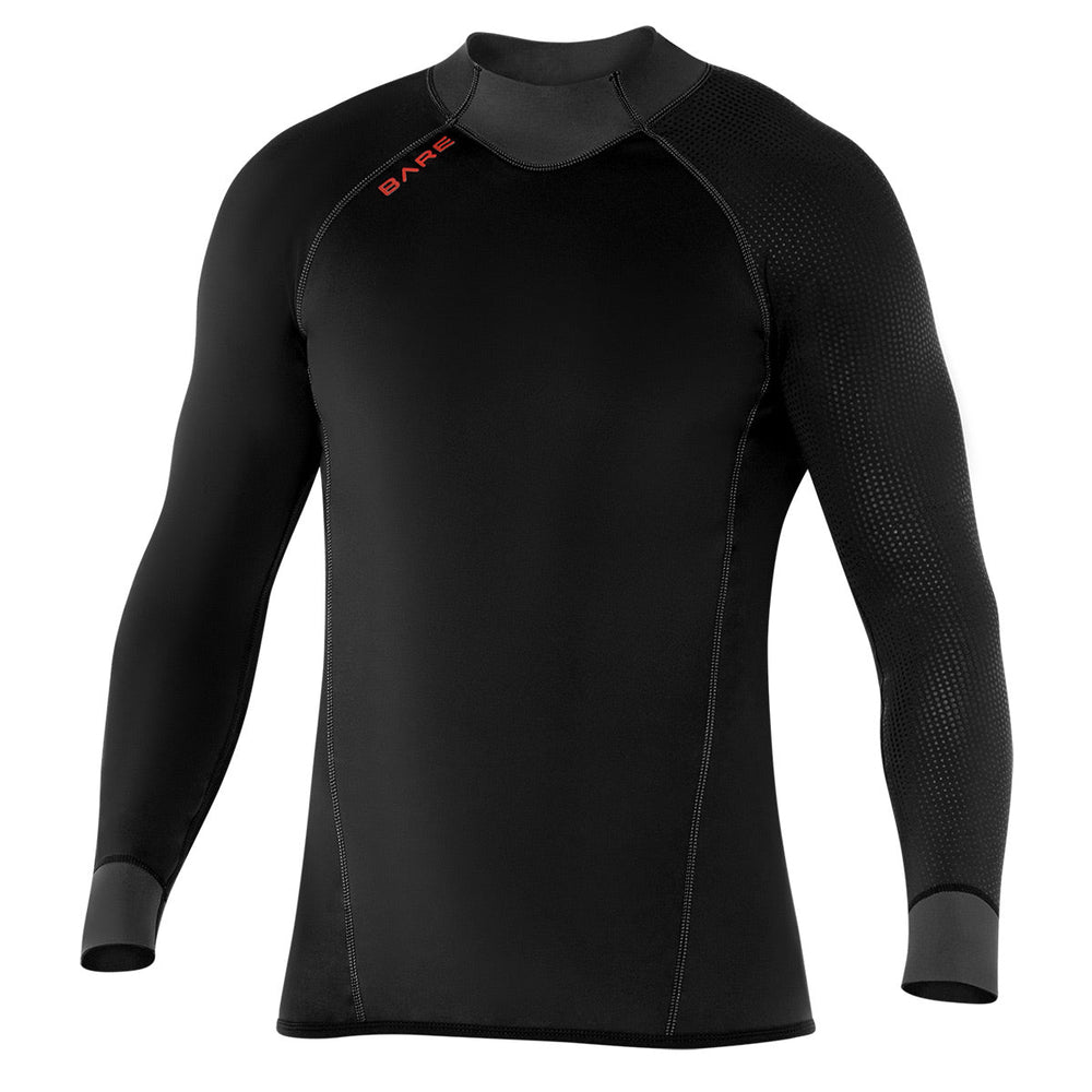 EXOWEAR LONG SLEEVE TOP, MEN'S - BLK/GRY-Aquatic Sports