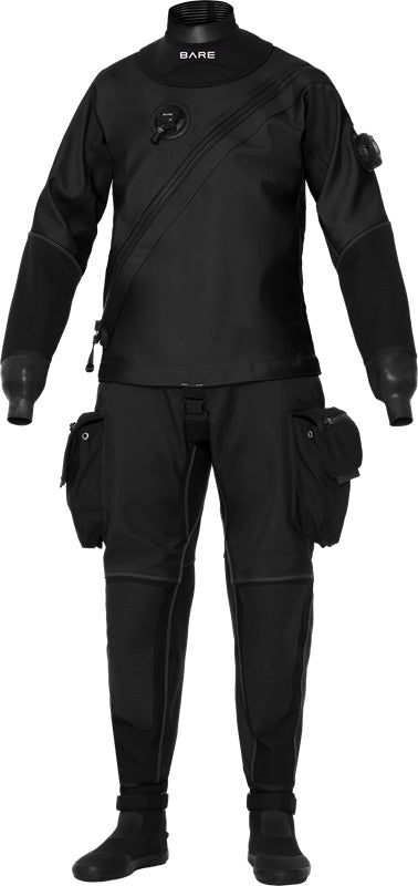 EXPEDITION HD2 TECH DRY - MADE TO ORDER - BLK, RED Men's Drysuit-Aquatic Sports