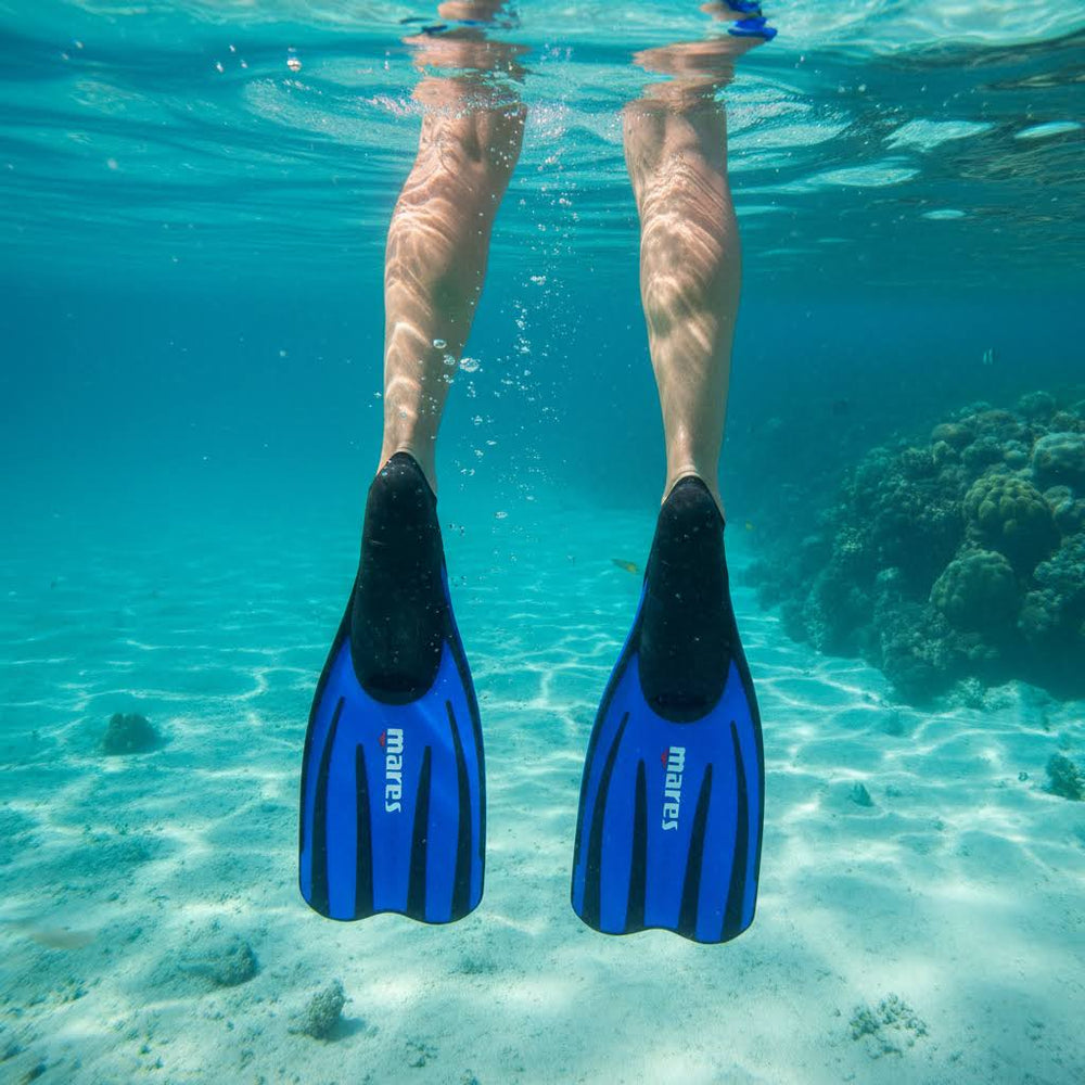 HERMES Full-Foot Snorkel Fins, Soft Comfortable Fit with Balanced Lightweight Blade-Aquatic Sports