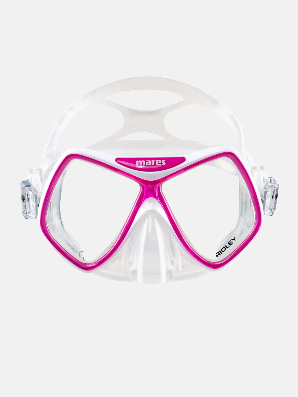 Mask RIDLEY, Panoramic Wide-View Diving Mask with Soft Comfortable Silicone Fit-Aquatic Sports