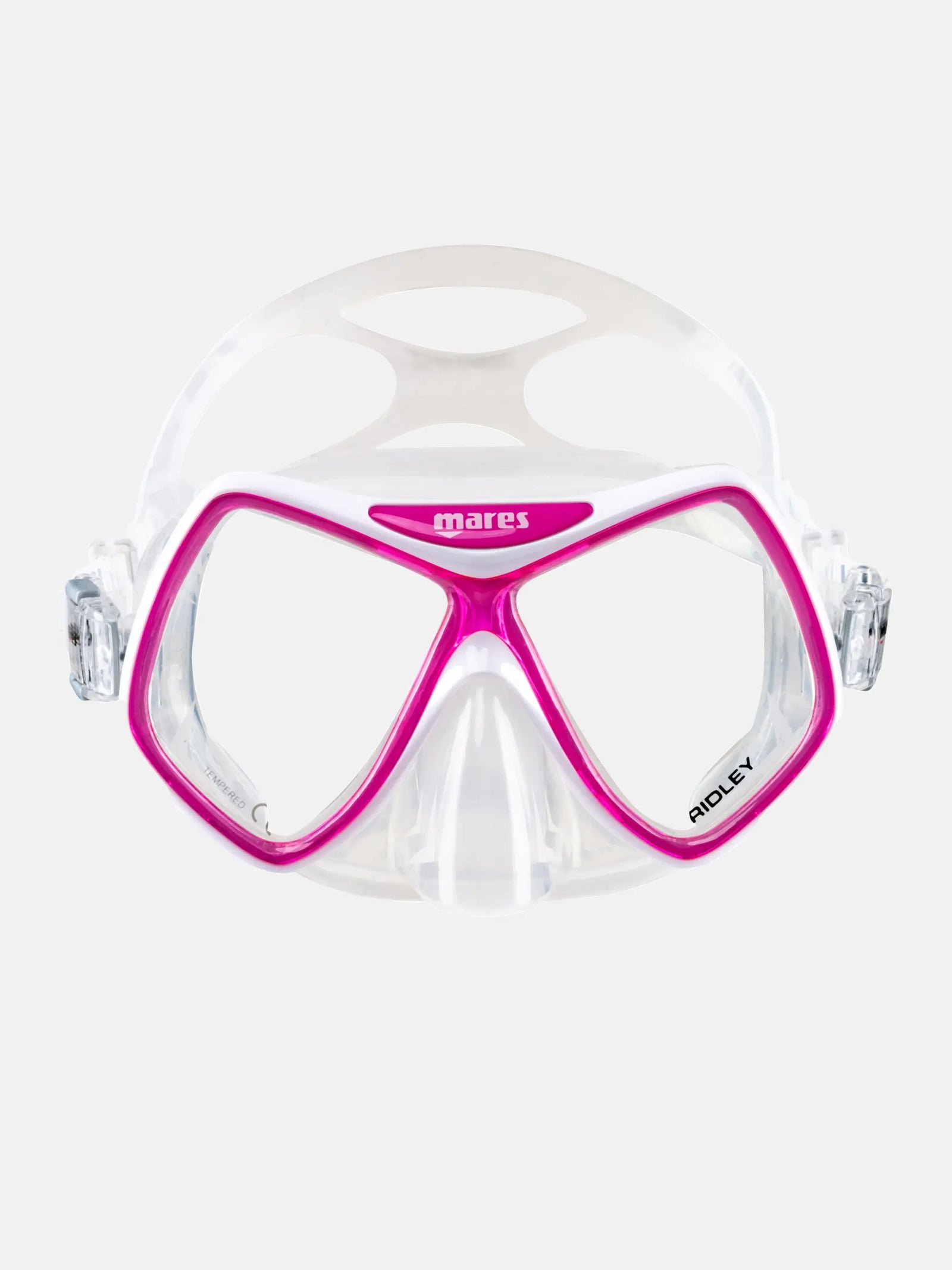 Mask RIDLEY, Panoramic Wide-View Diving Mask with Soft Comfortable Silicone Fit-Aquatic Sports