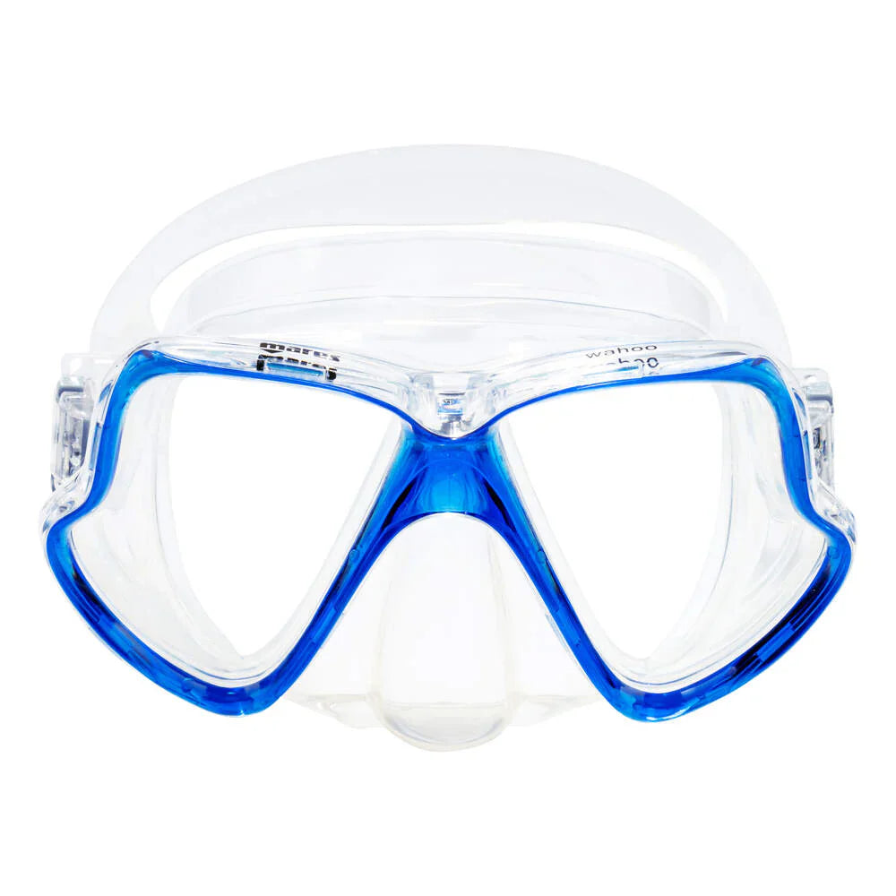 Mask WAHOO, Comfortable Wide-View Diving Mask with Clear Underwater Vision-Aquatic Sports