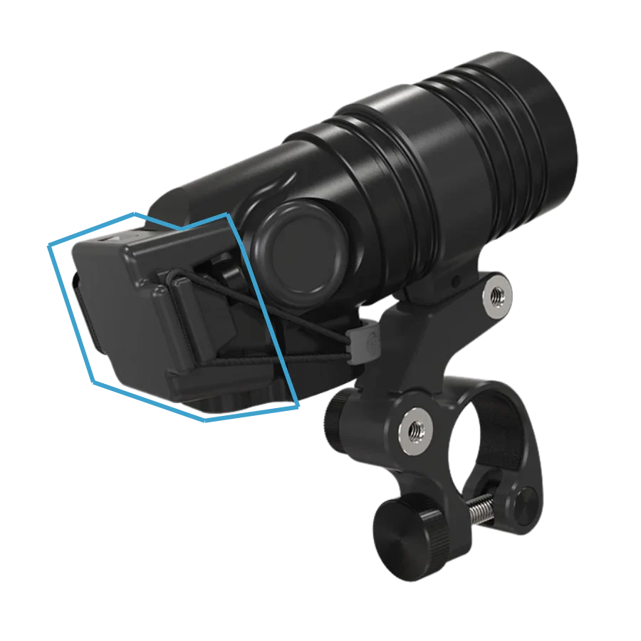 Shearwater NERD 2 Dive Computer – Charging with Bungee Clip Mount Attached