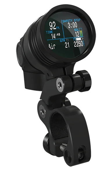 Shearwater NERD 2 Dive Computer – Angled View of High-Contrast Display