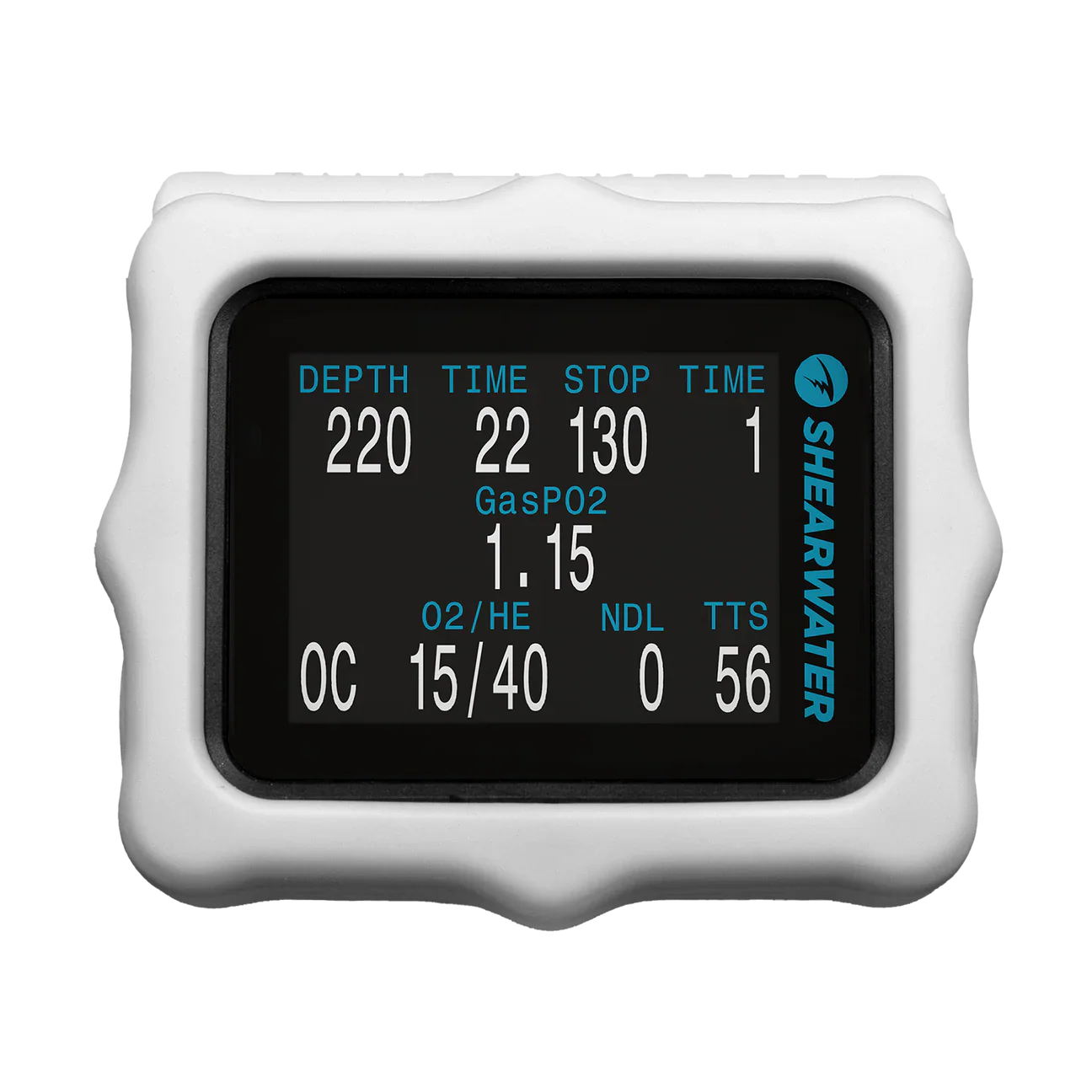 Shearwater Perdix White Silicone Strap Product Photo